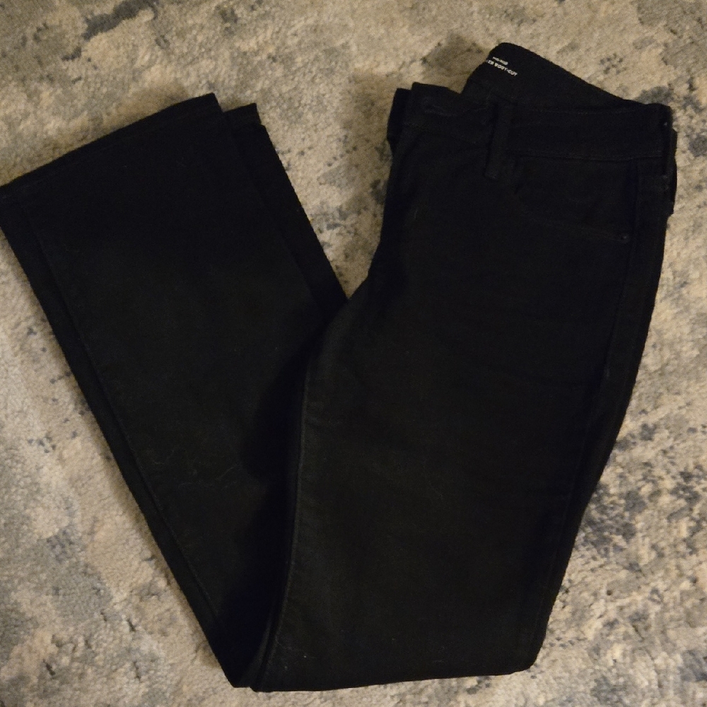 Old Navy Women's Black Straight Leg Jeans